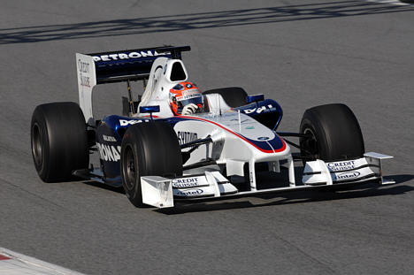 BMW Sauber med et foreløbigt 2009 vingedesign
